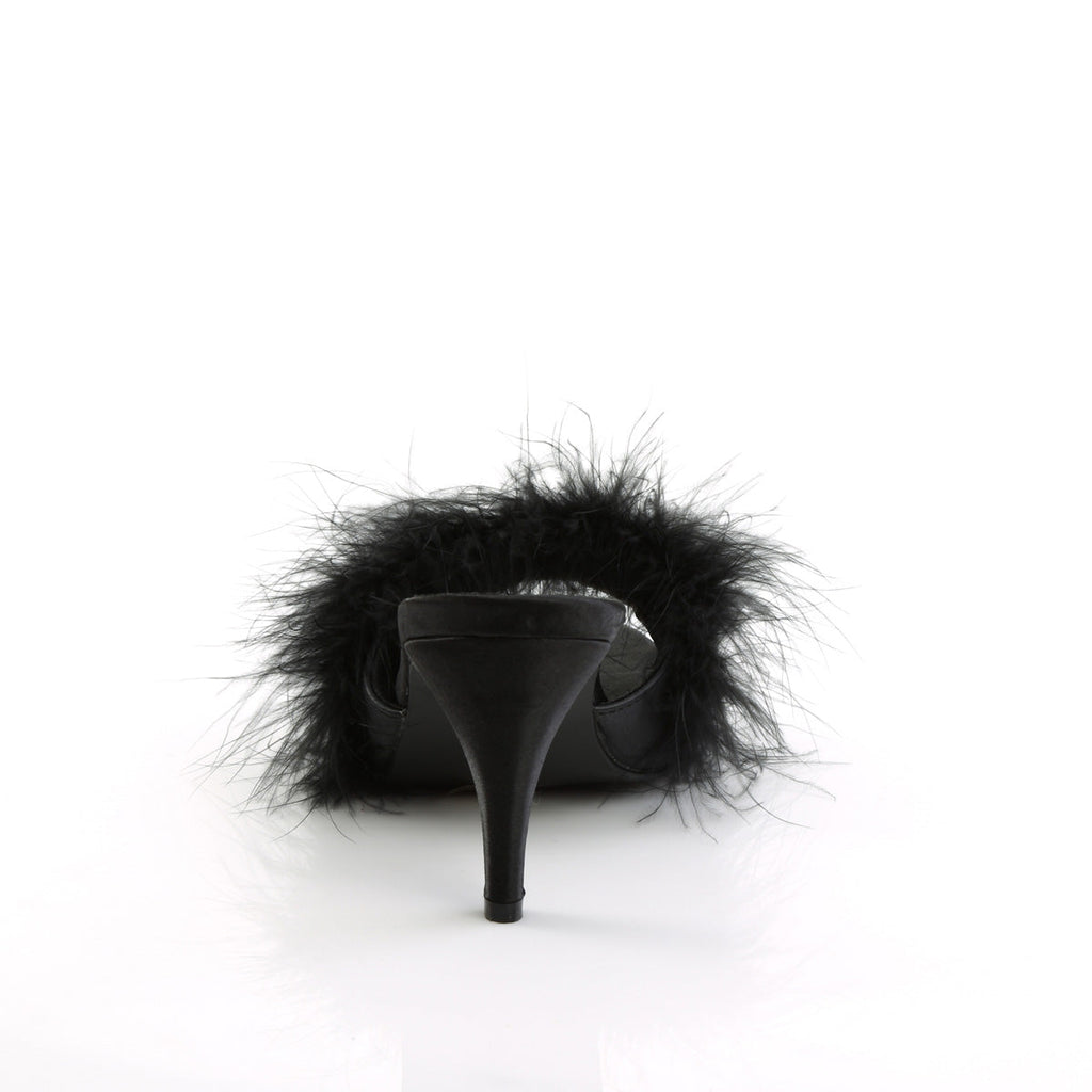 Fabulicious Womens Sandals AMOUR-03 Blk Pu-Fur