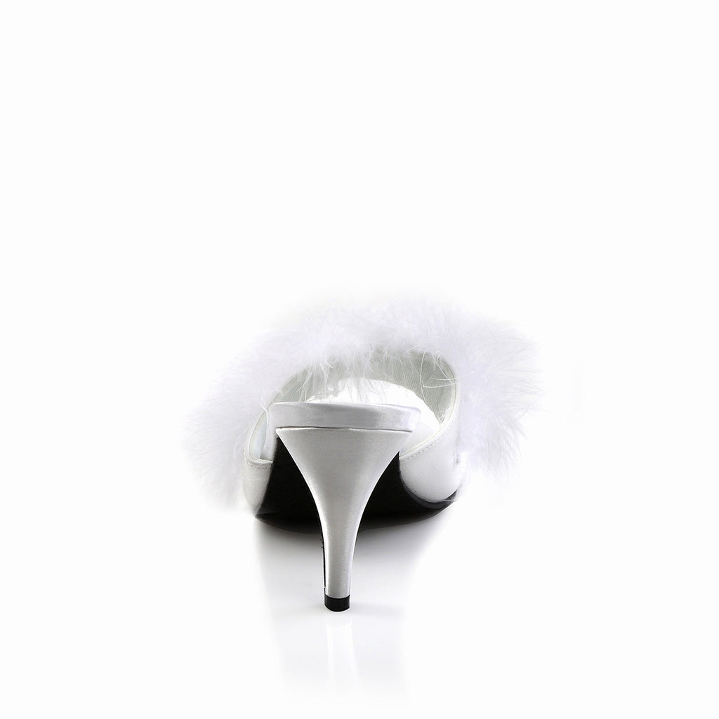 Fabulicious Womens Sandals AMOUR-03 Wht Pu-Fur
