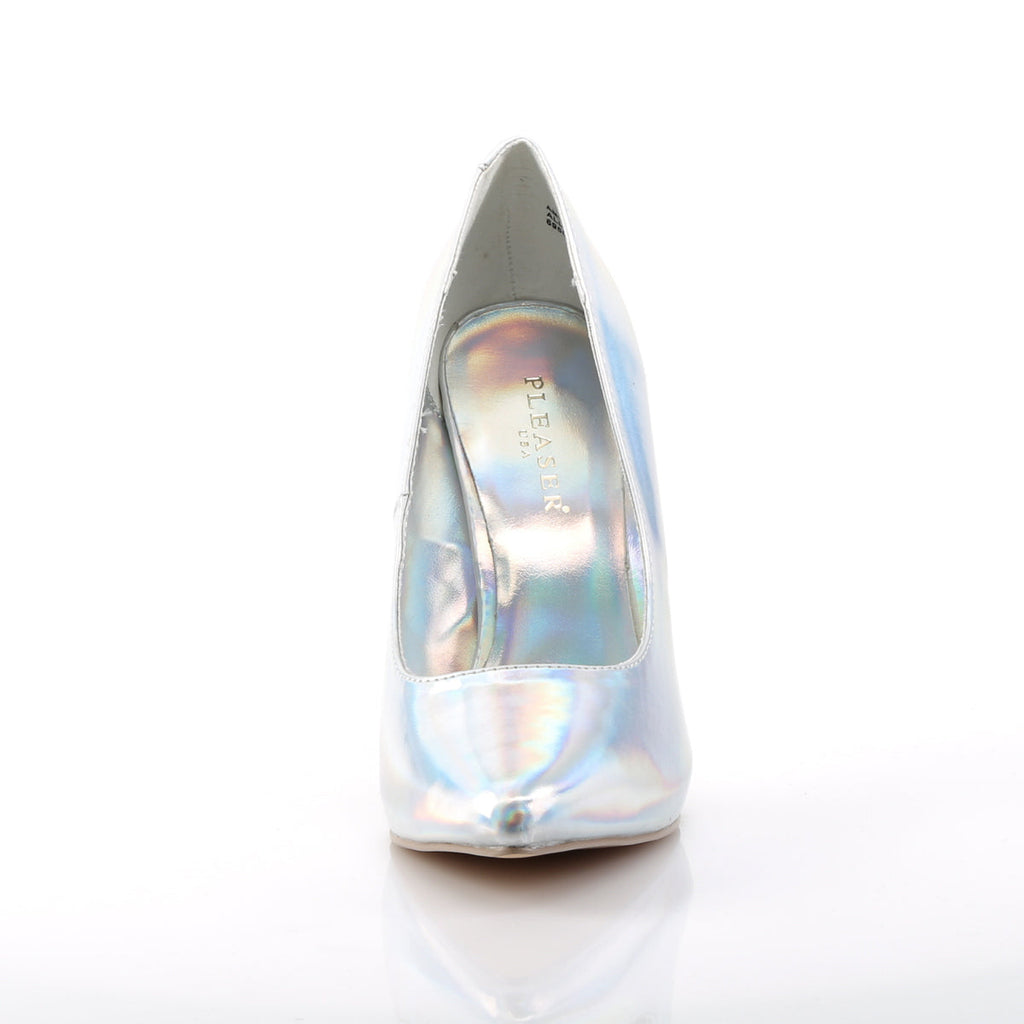 Pleaser Womens Pumps AMUSE-20 Slv Hologram Pu