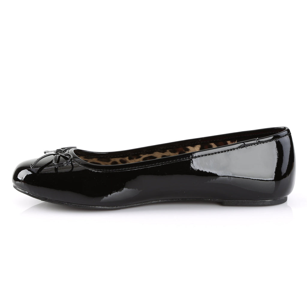 Pleaser Pink Label Womens Pumps ANNA-01 Blk Pat