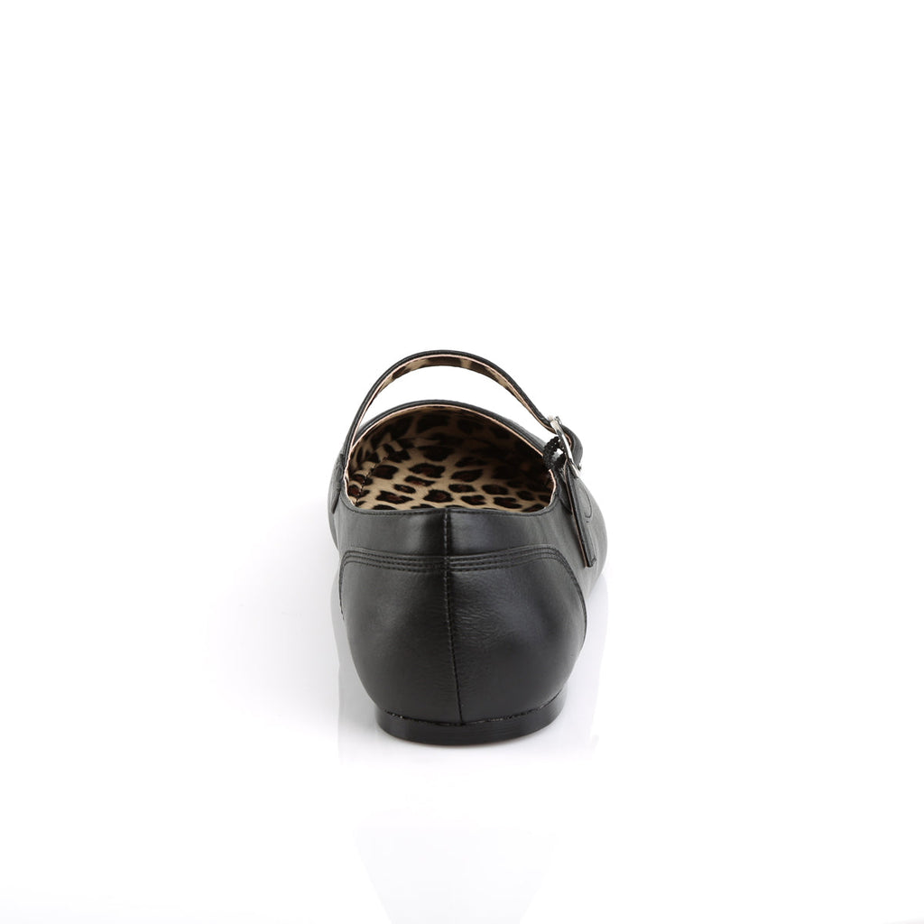 Pleaser Pink Label Womens Pumps ANNA-02 Blk Faux Leather
