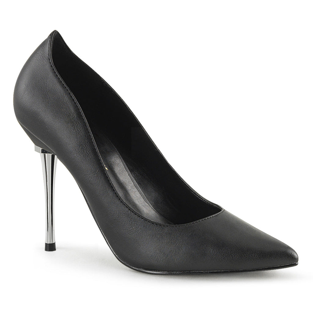 Pleaser Womens Pumps APPEAL-20 Blk Faux Leather