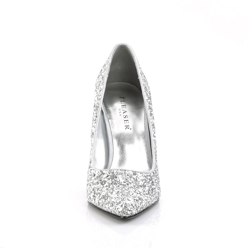 Pleaser Womens Pumps APPEAL-20G Slv Gltr Pu