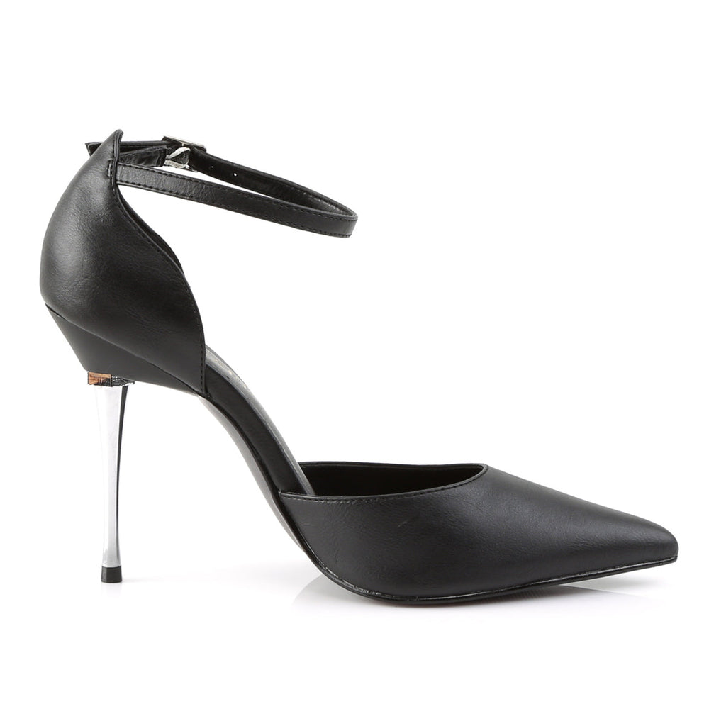 Pleaser Womens Pumps APPEAL-21 Blk Faux Leather