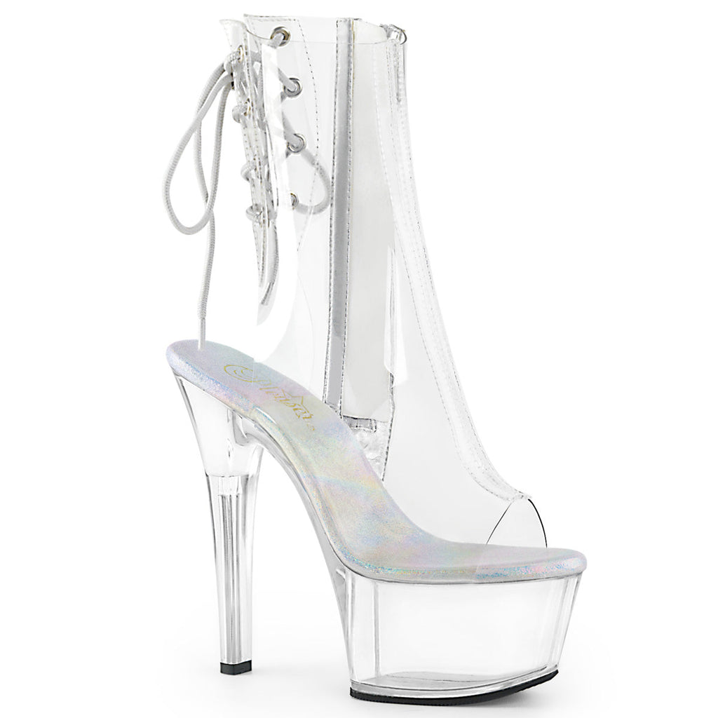 Pleaser Womens Ankle Boots ASPIRE-1018C Clr/Clr