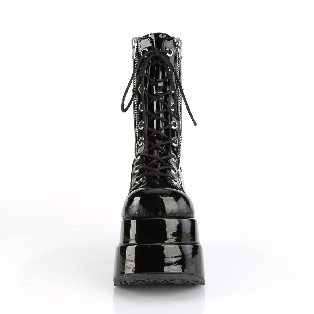 DemoniaCult Womens Boots BEAR-265 Blk Pat