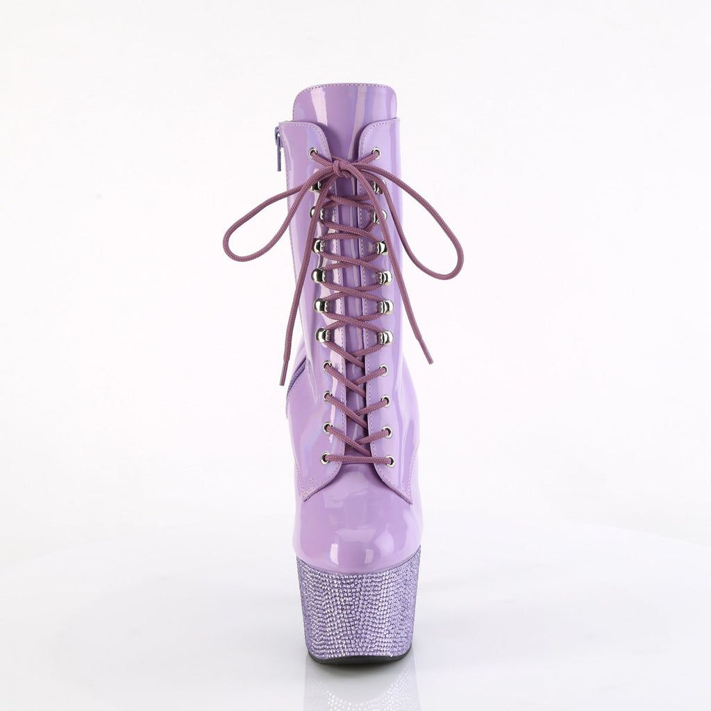 Pleaser  Ankle Boots BEJEWELED-1020-7 Lavender Holo Pat/Lavender RS