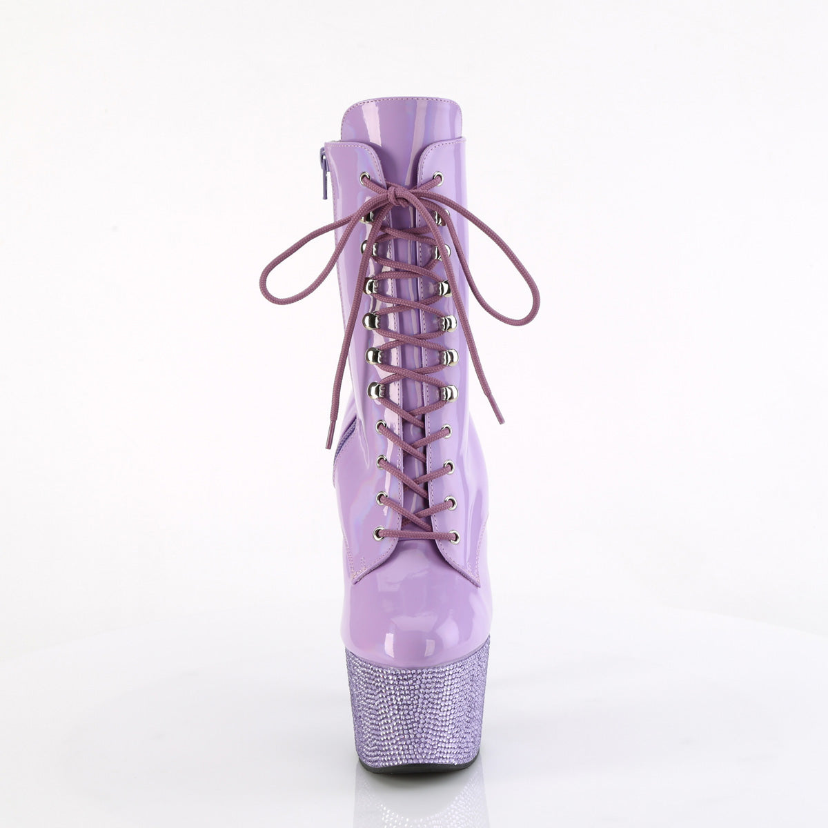 Pleaser  Ankle Boots BEJEWELED-1020-7 Lavender Holo Pat/Lavender RS