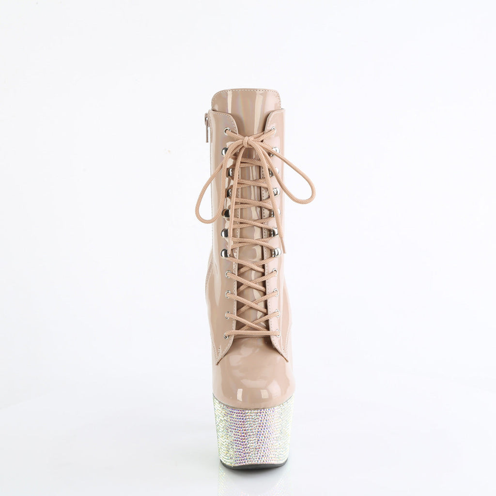 Pleaser   BEJEWELED-1020-7 Nude Holo Pat/Nude AB RS