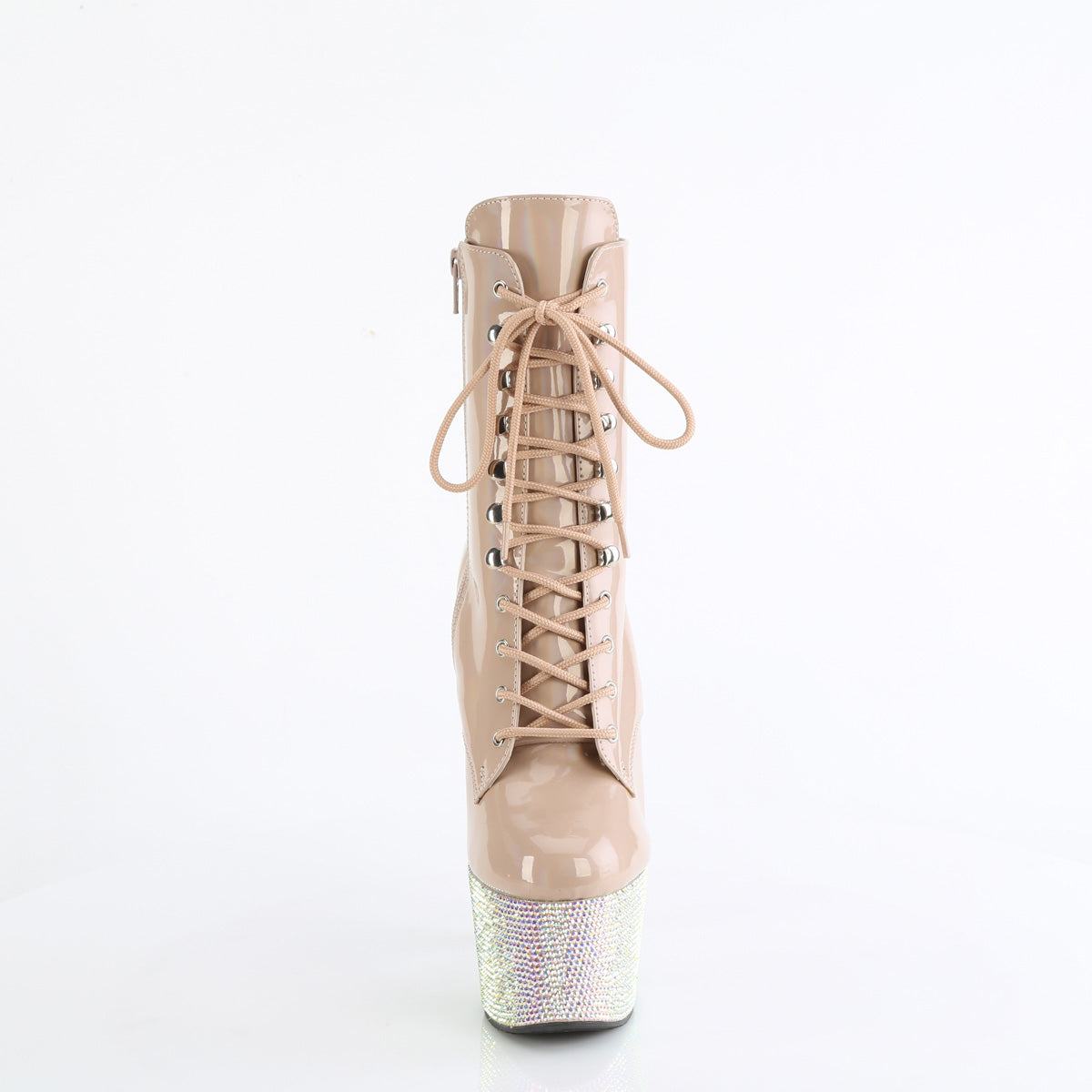 Pleaser   BEJEWELED-1020-7 Nude Holo Pat/Nude AB RS