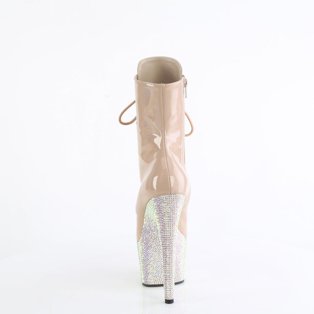 Pleaser   BEJEWELED-1020-7 Nude Holo Pat/Nude AB RS