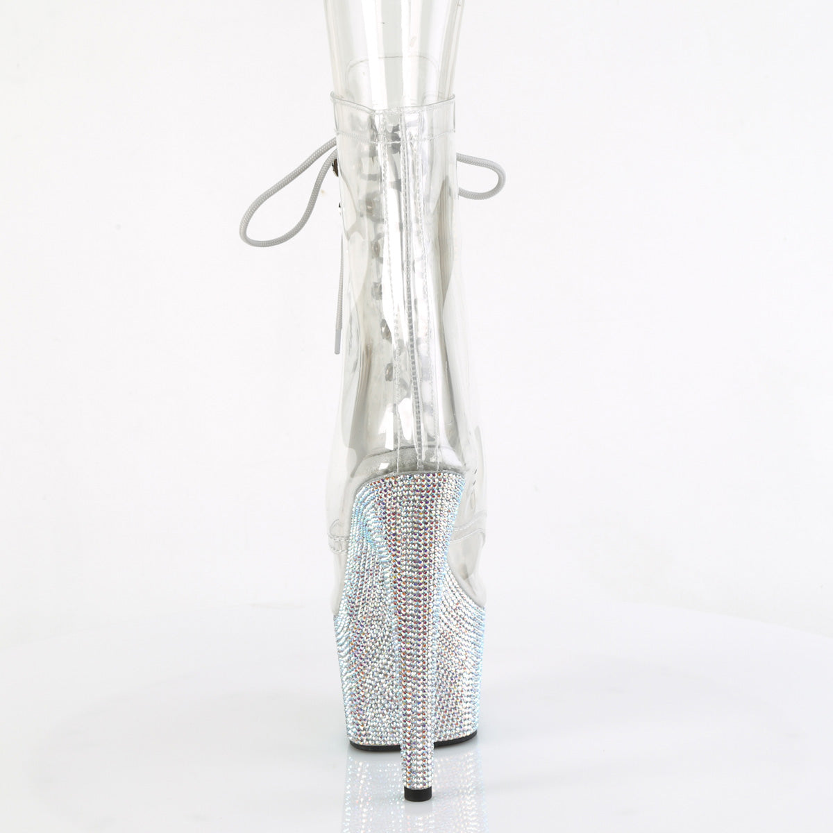 Pleaser  Ankle Boots BEJEWELED-1021C-7 Clr-RS/Slv AB RS