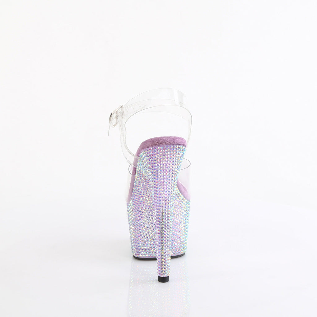 Pleaser   BEJEWELED-708RRS Clr/Lavender RS