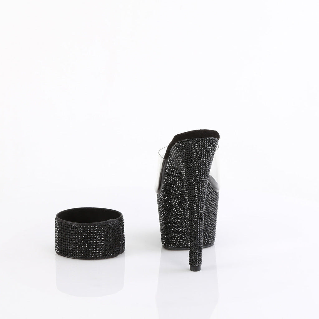Pleaser   BEJEWELED-712RS Clr/Blk RS