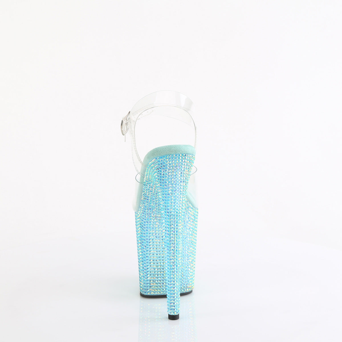 Pleaser   BEJEWELED-808RRS Clr/Aqua RS