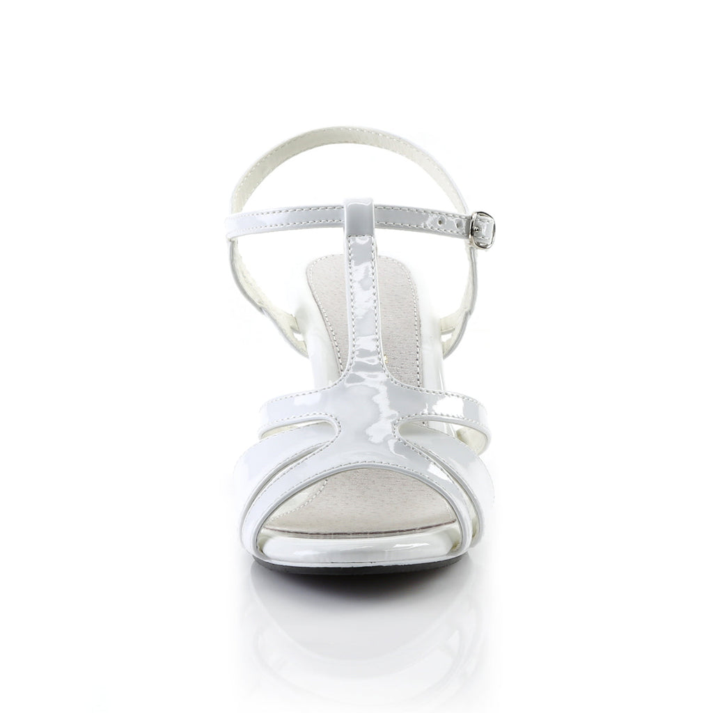 Fabulicious Womens Sandals BELLE-322 Wht Pat/Wht