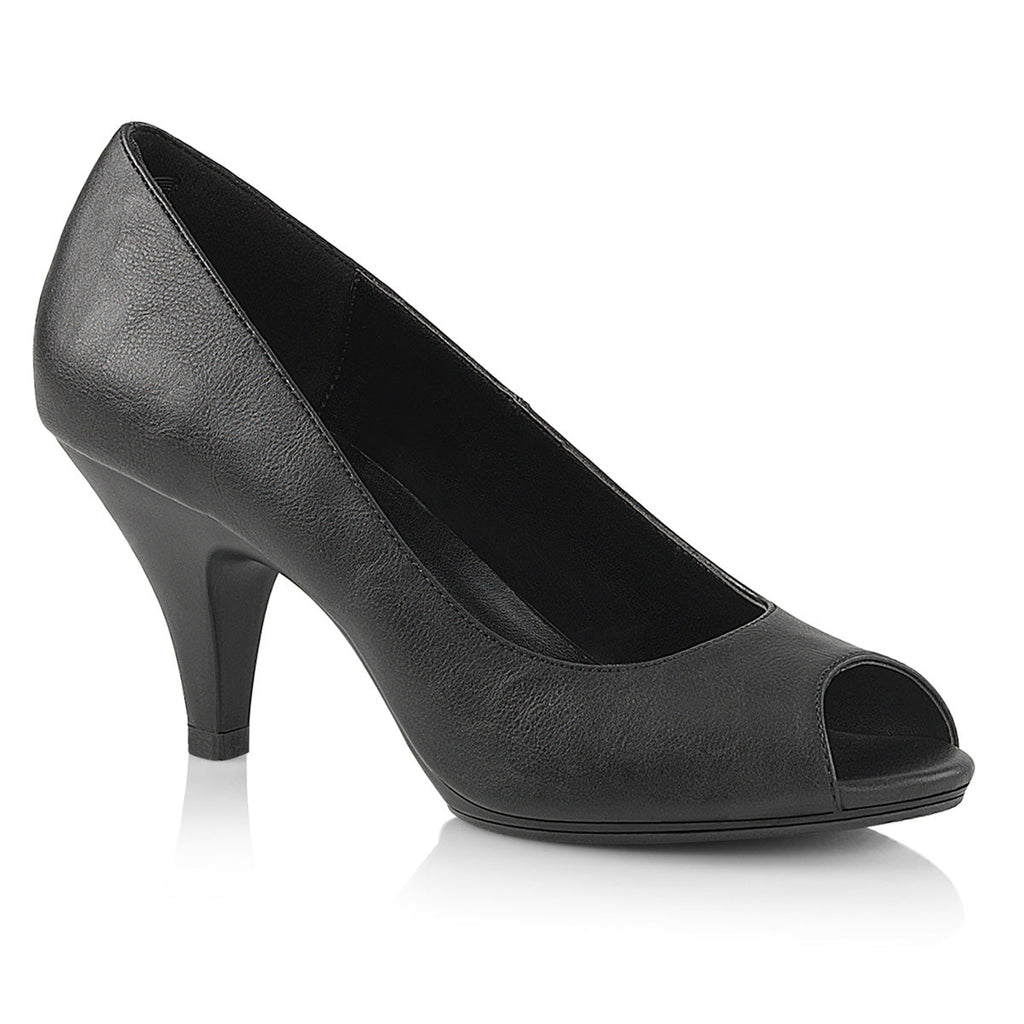 Fabulicious Womens Sandals BELLE-362 Blk Faux Leather/Blk Matte