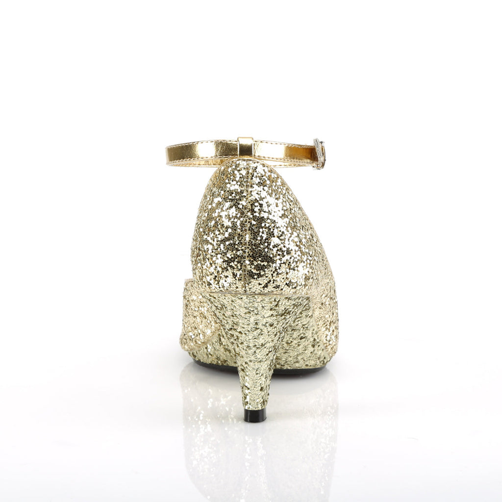Fabulicious Womens Sandals BELLE-381G Gold Glitter/Gold Glitter
