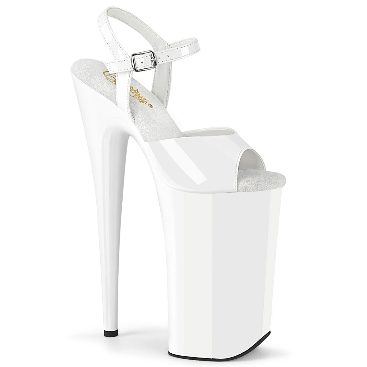 Pleaser  Sandals BEYOND-009 Wht Pat/Wht