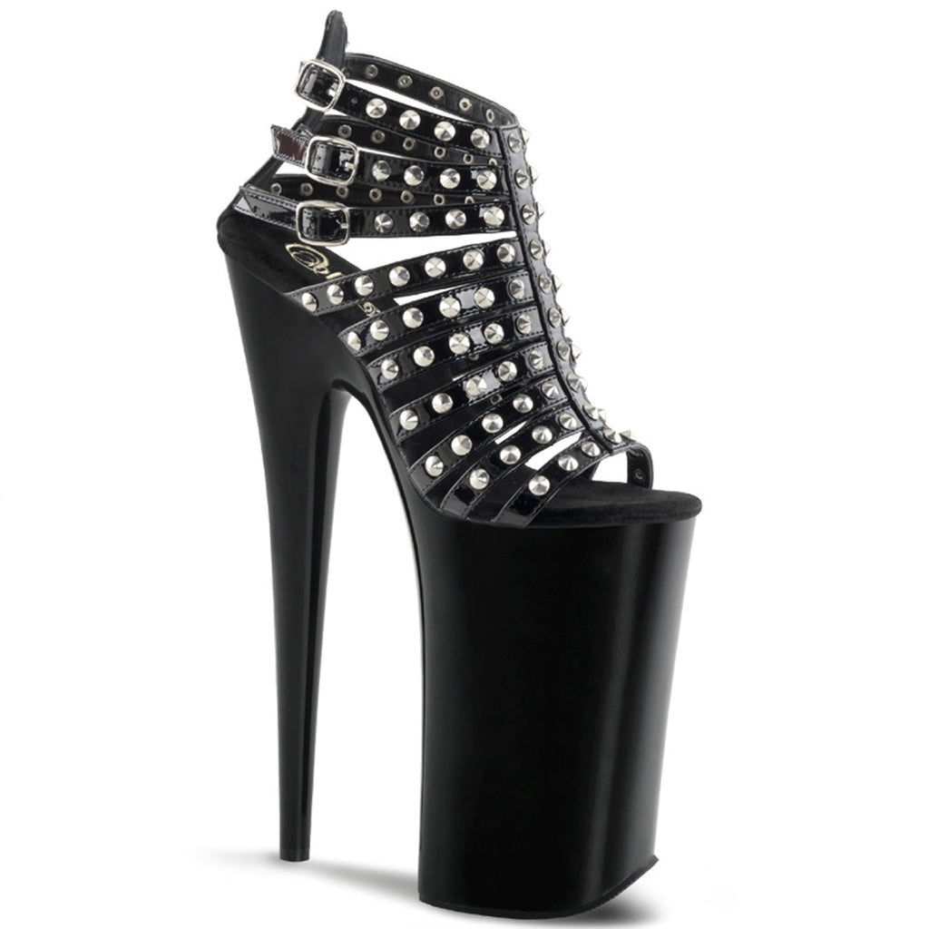 Pleaser Womens Sandals BEYOND-093 Blk/Blk