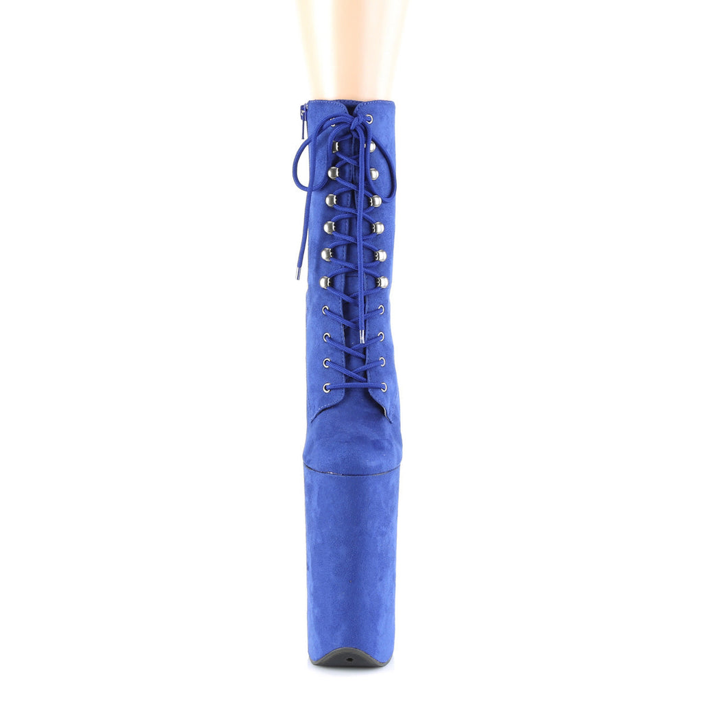 Pleaser Womens Ankle Boots BEYOND-1020FS Royal Blue Faux Suede/R.Blue F.Suede