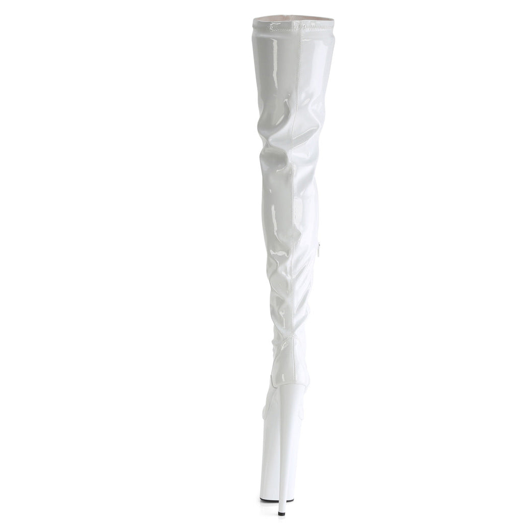 Pleaser   BEYOND-4000 Wht Str Pat/Wht