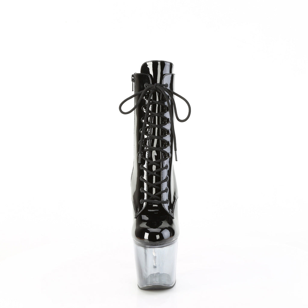 Pleaser   BLISS-1020BC Blk Pat/Blk-Clr Ombre