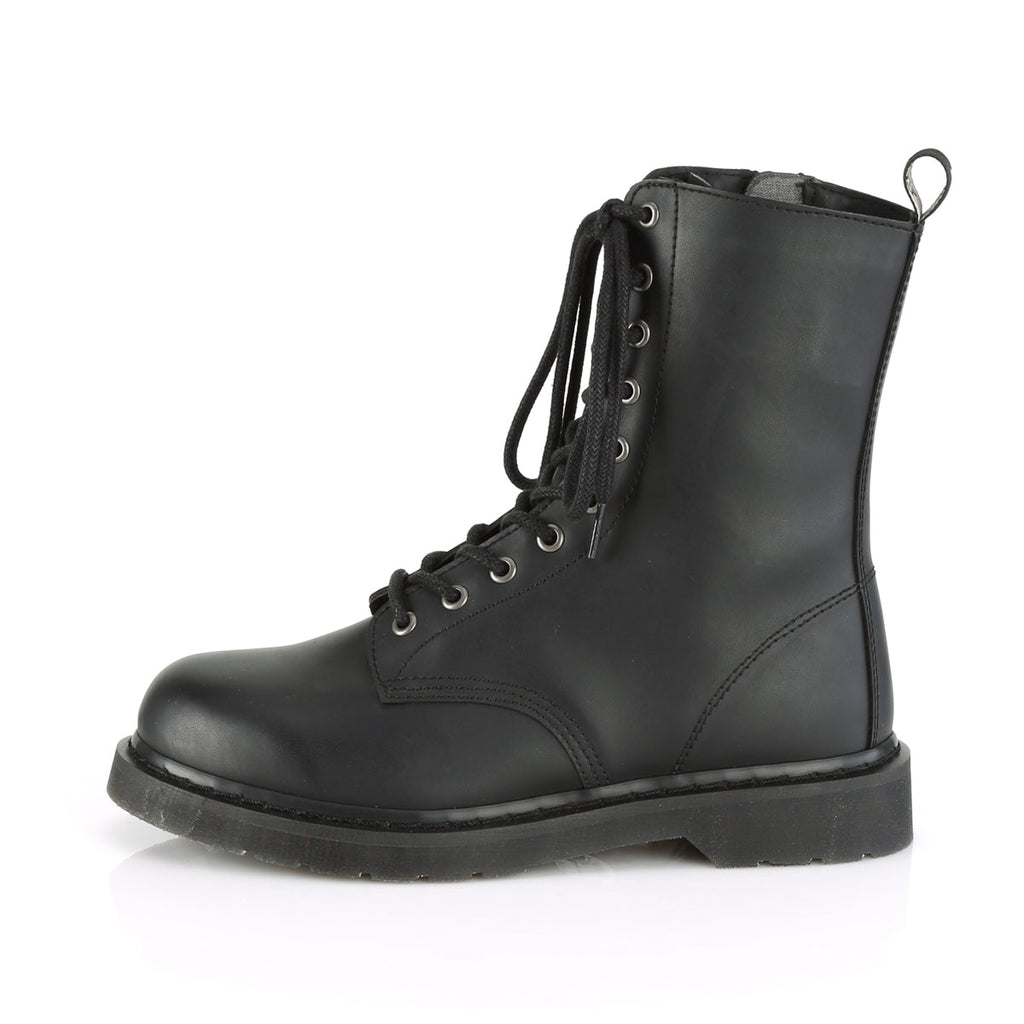 DemoniaCult Mens Boots BOLT-200 Blk Vegan Leather