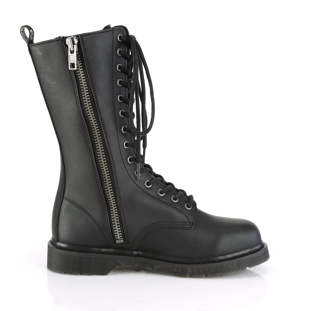 DemoniaCult Mens Boots BOLT-300 Blk Vegan Leather