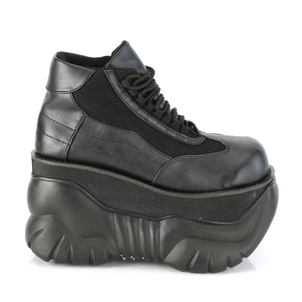 DemoniaCult Mens Boots BOXER-01 Blk Vegan Leather