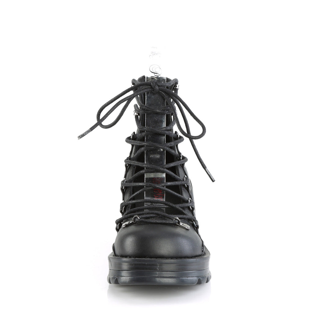 DemoniaCult  Pumps BRATTY-32 Blk Vegan Leather