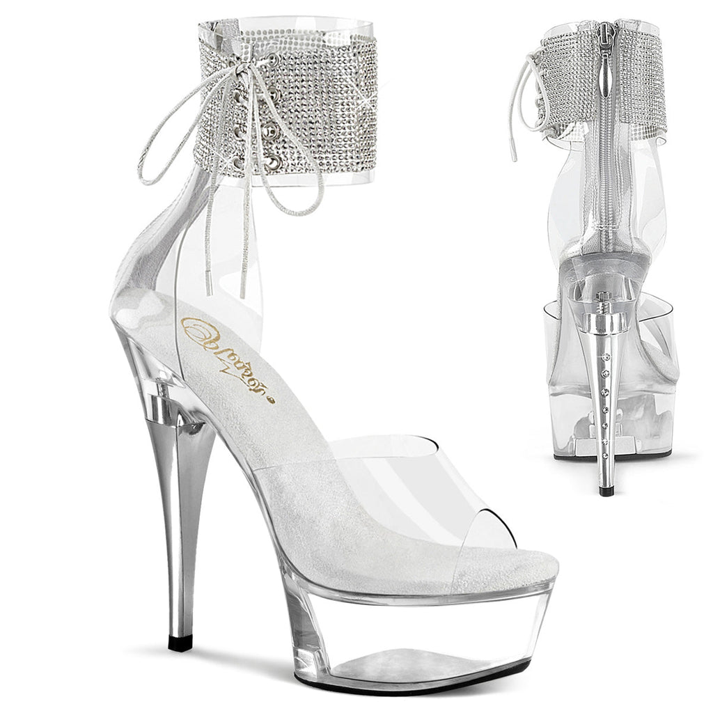 Pleaser Women's Platform Shoes CAPTIVA-624RS Clr/Clr
