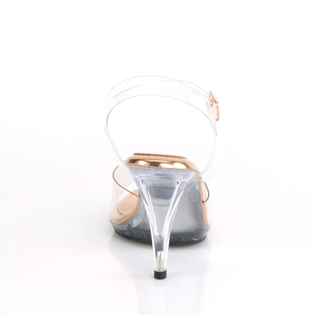 Fabulicious Womens Sandals CARESS-408 Clr-Rose Gold/Clr