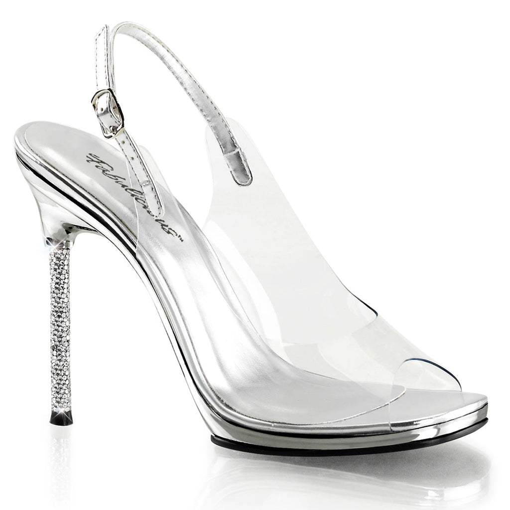 Fabulicious Womens Sandals CHIC-18 Clr-Slv Pu/Slv Chrome