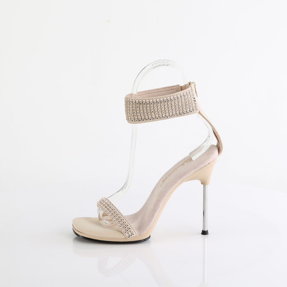 Fabulicious   CHIC-40 Tan Faux Leather-RS/Tan