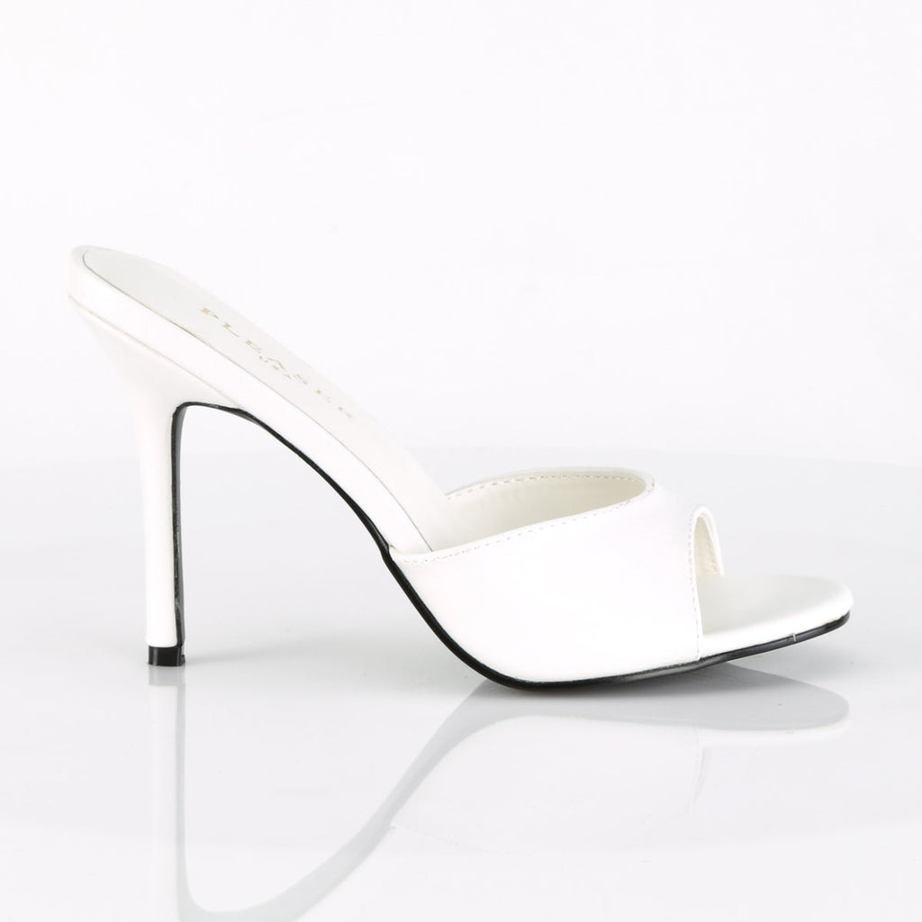 Pleaser Womens Pumps CLASSIQUE-01 Wht Kid Pu