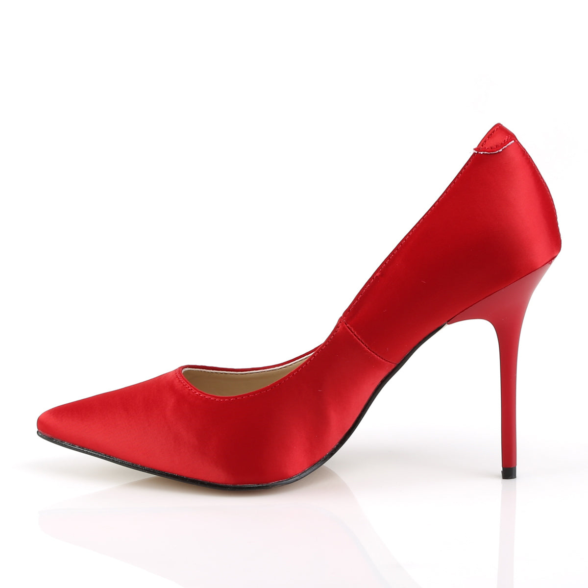 Pleaser Womens Pumps CLASSIQUE-20 Red Satin