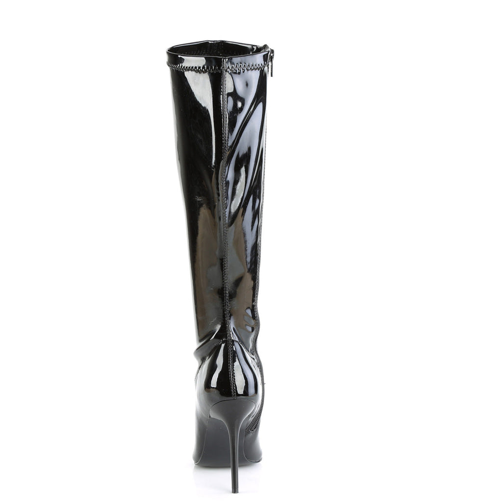 Pleaser Womens Boots CLASSIQUE-2000 Blk Str. Pat
