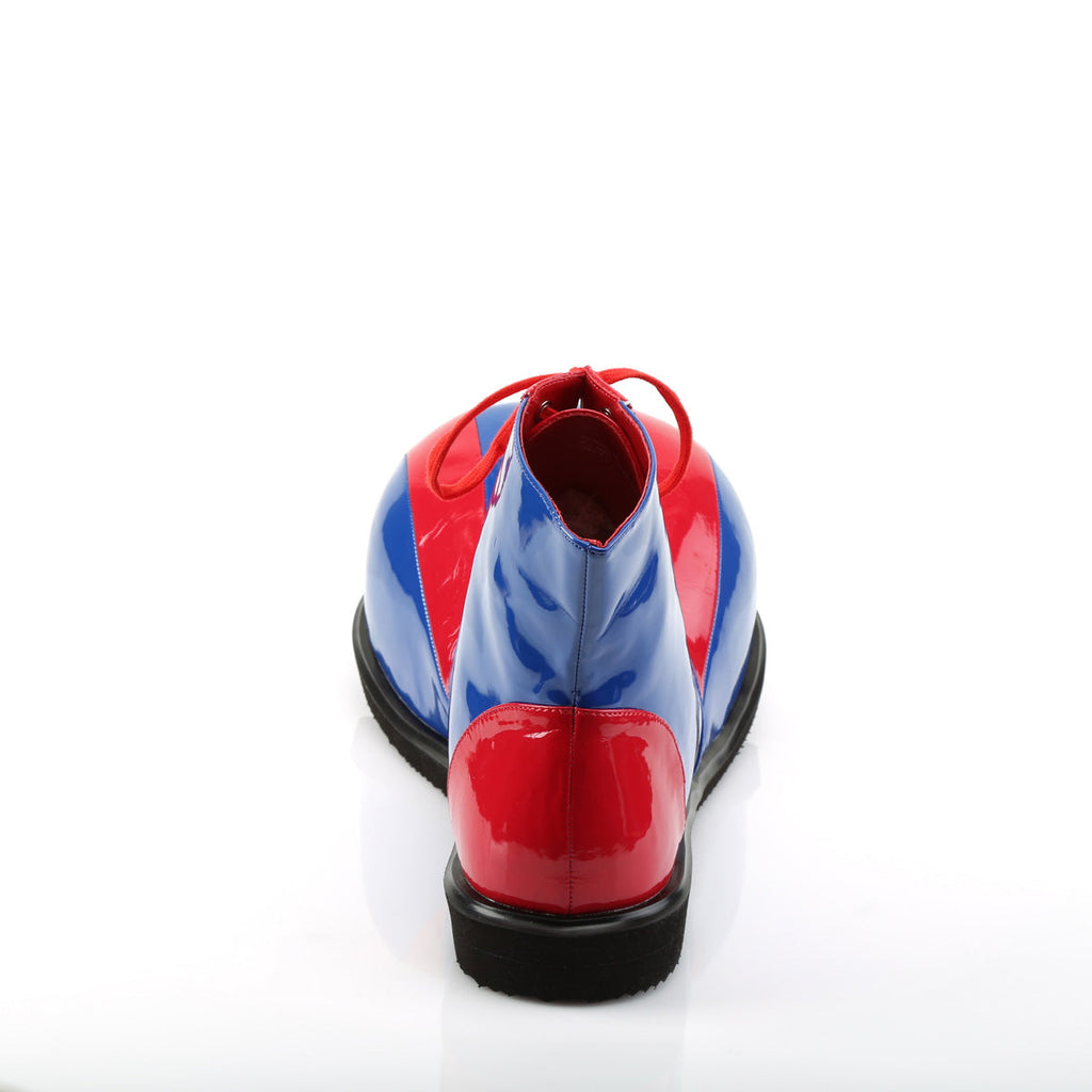 Funtasma Womens Low Shoe CLOWN-05 Red-Blue Pat