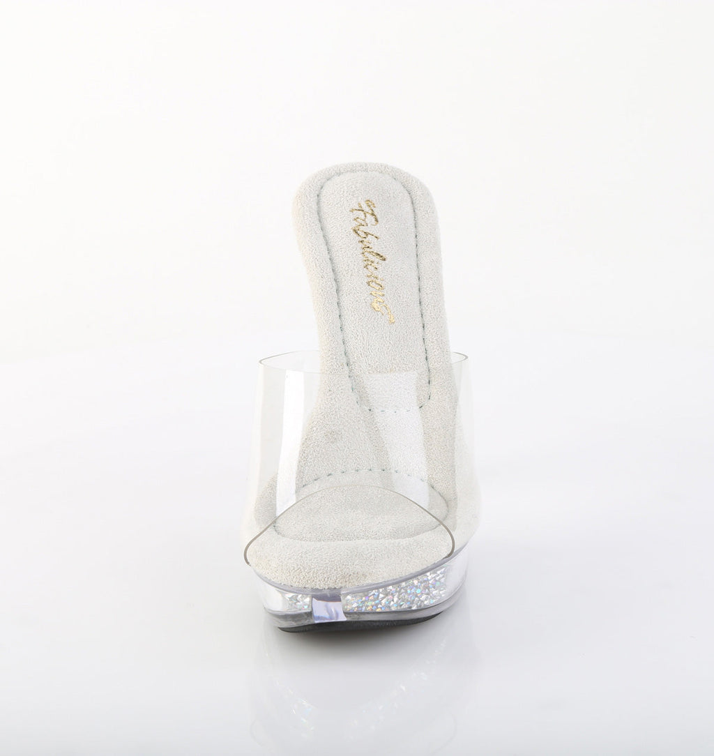 Fabulicious Women's Shoes COCKTAIL-501RSI Clr/Clr-Slv AB RS