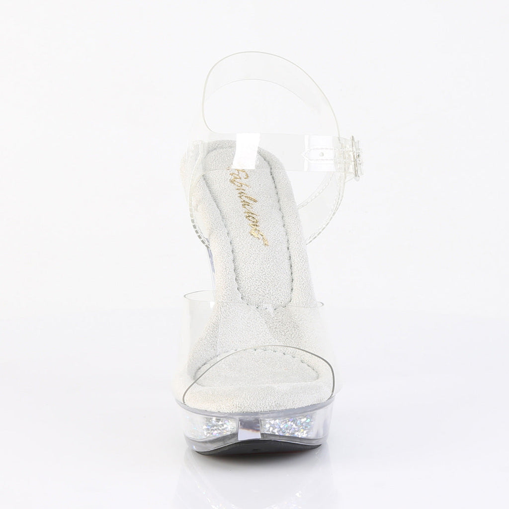 Fabulicious Women's Shoes COCKTAIL-508RSI Clr/Clr-Slv AB RS