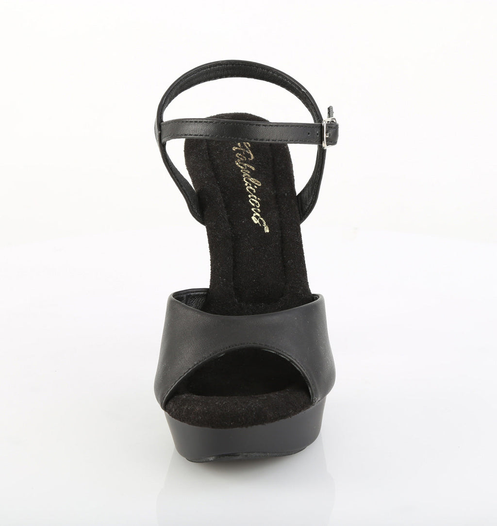 Fabulicious Women's Shoes COCKTAIL-509 Blk Faux Leather/Blk Matte