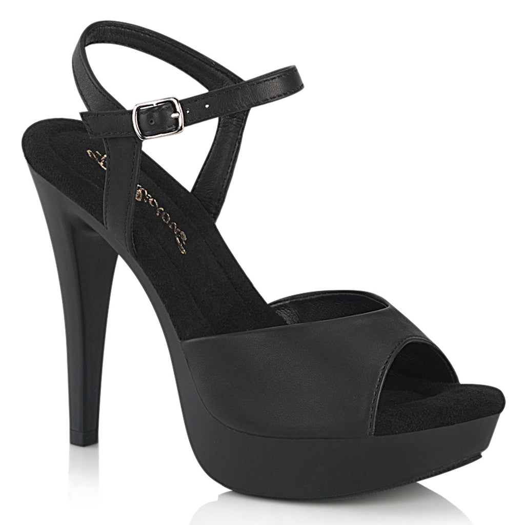 Fabulicious Women's Shoes COCKTAIL-509 Blk Faux Leather/Blk Matte