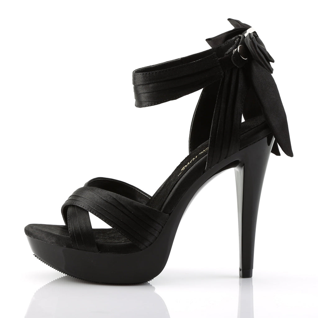 Fabulicious Womens Sandals COCKTAIL-568 Blk Satin/Blk