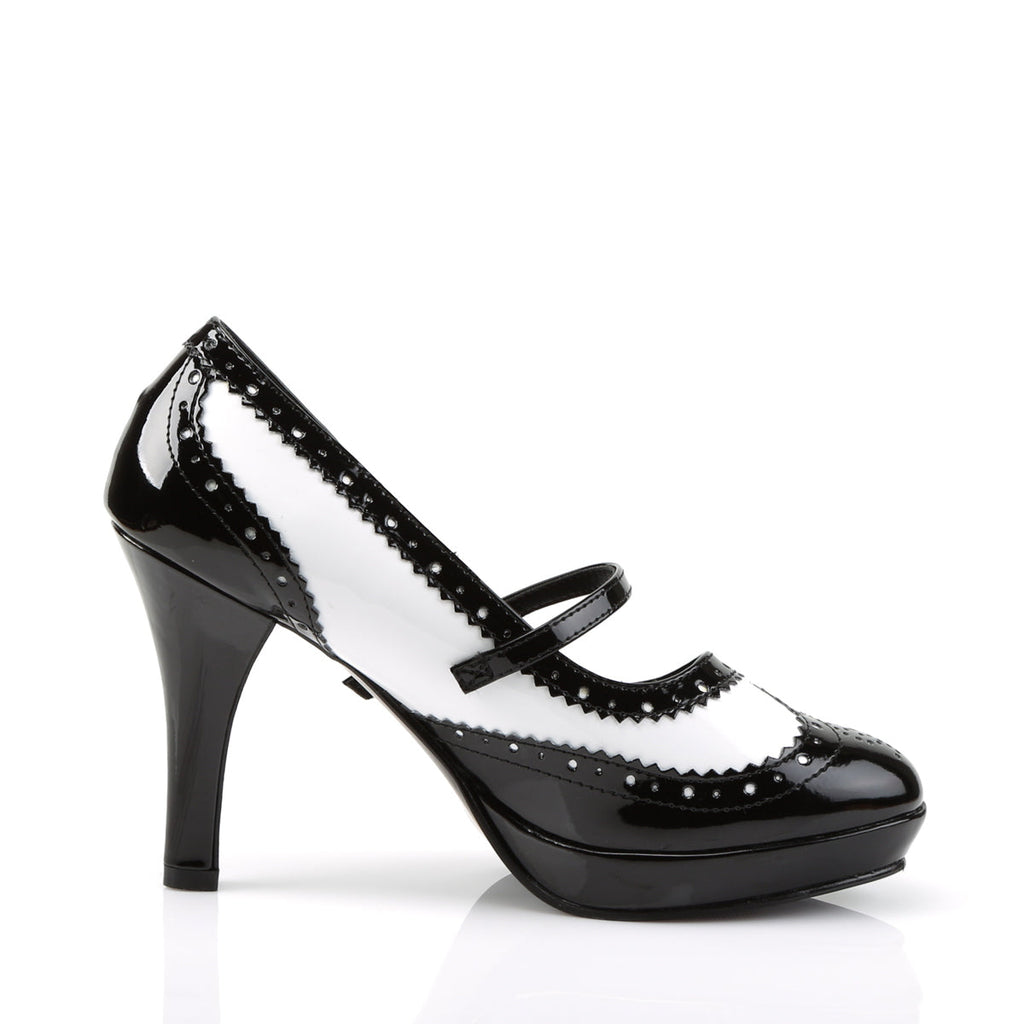 Funtasma Womens Pumps CONTESSA-06 Blk-Wht Pat