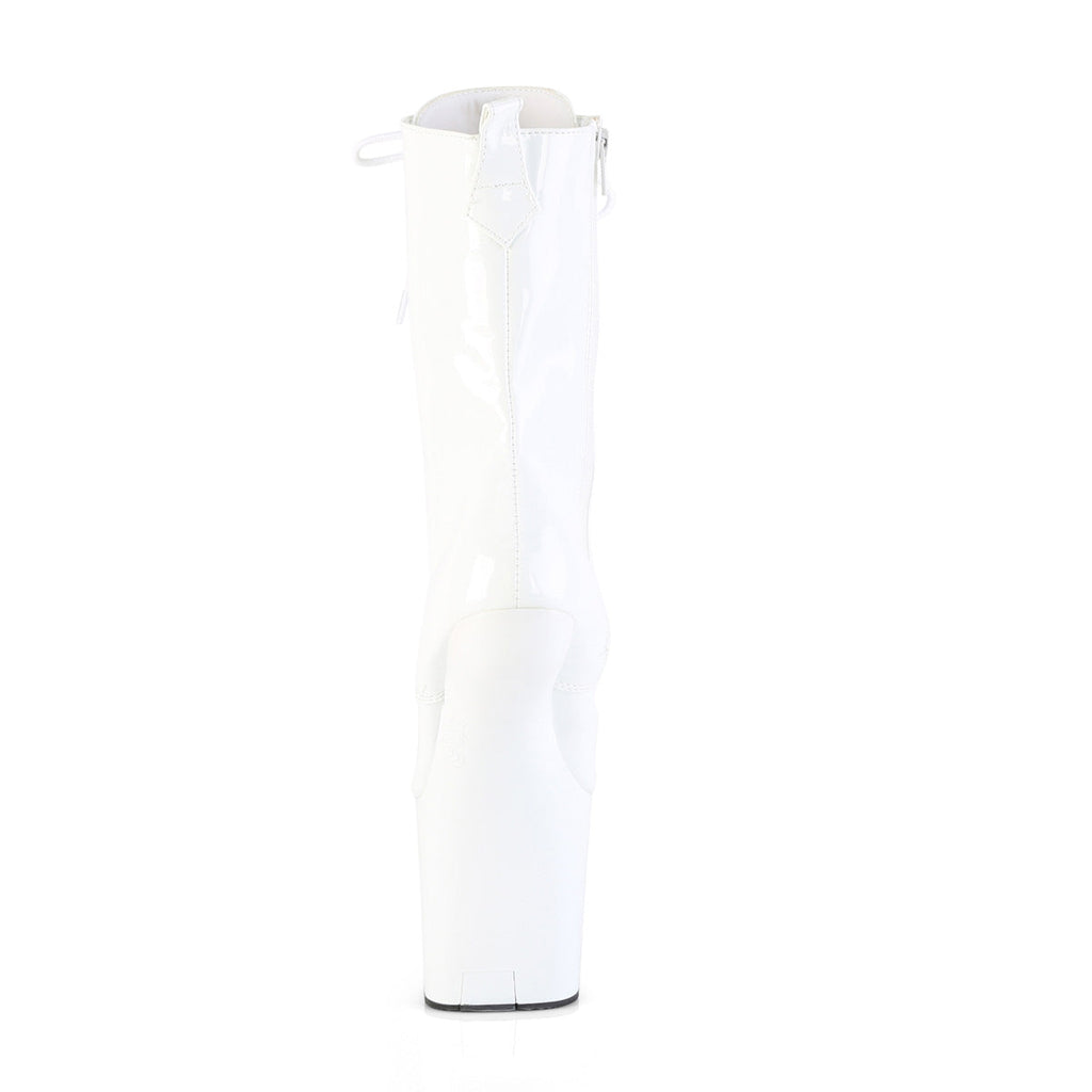 Pleaser Women's Platform Shoes CRAZE-1040 Wht Pat/Wht