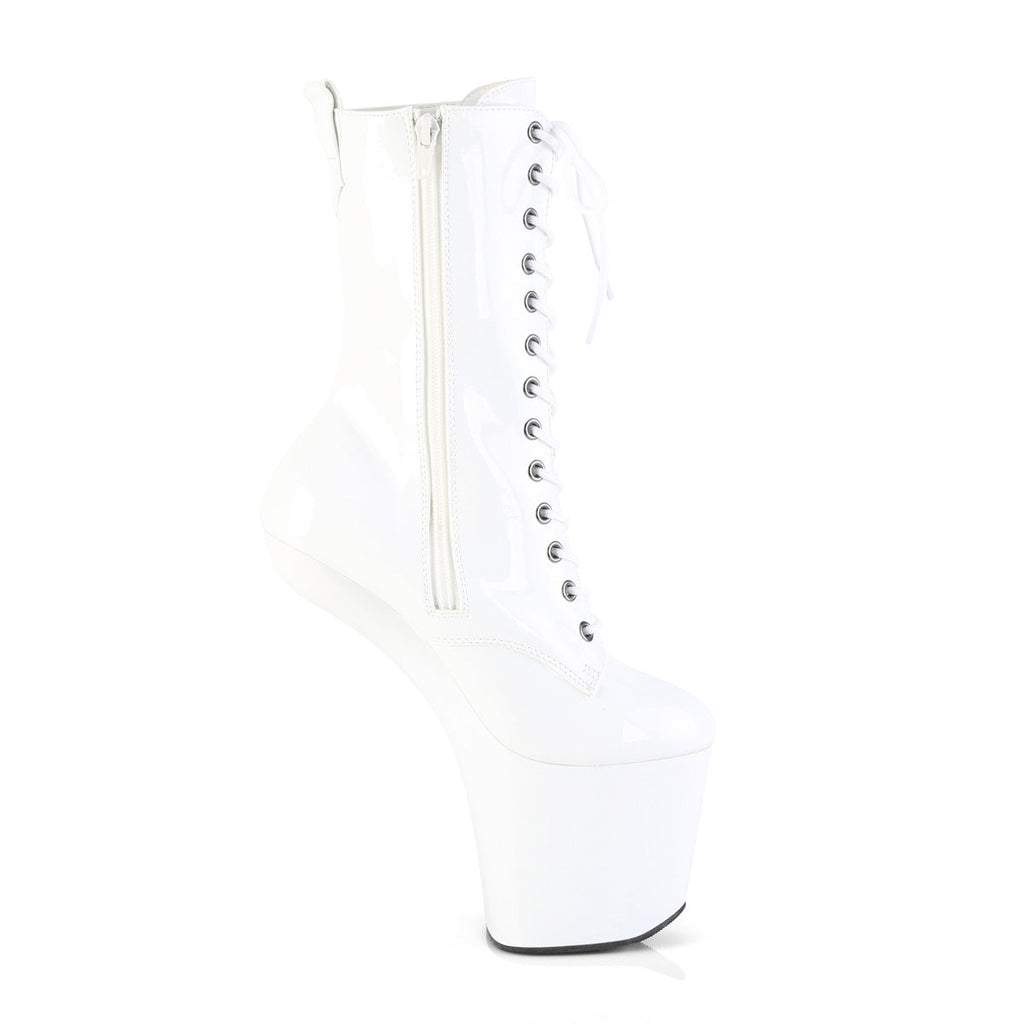 Pleaser Women's Platform Shoes CRAZE-1040 Wht Pat/Wht