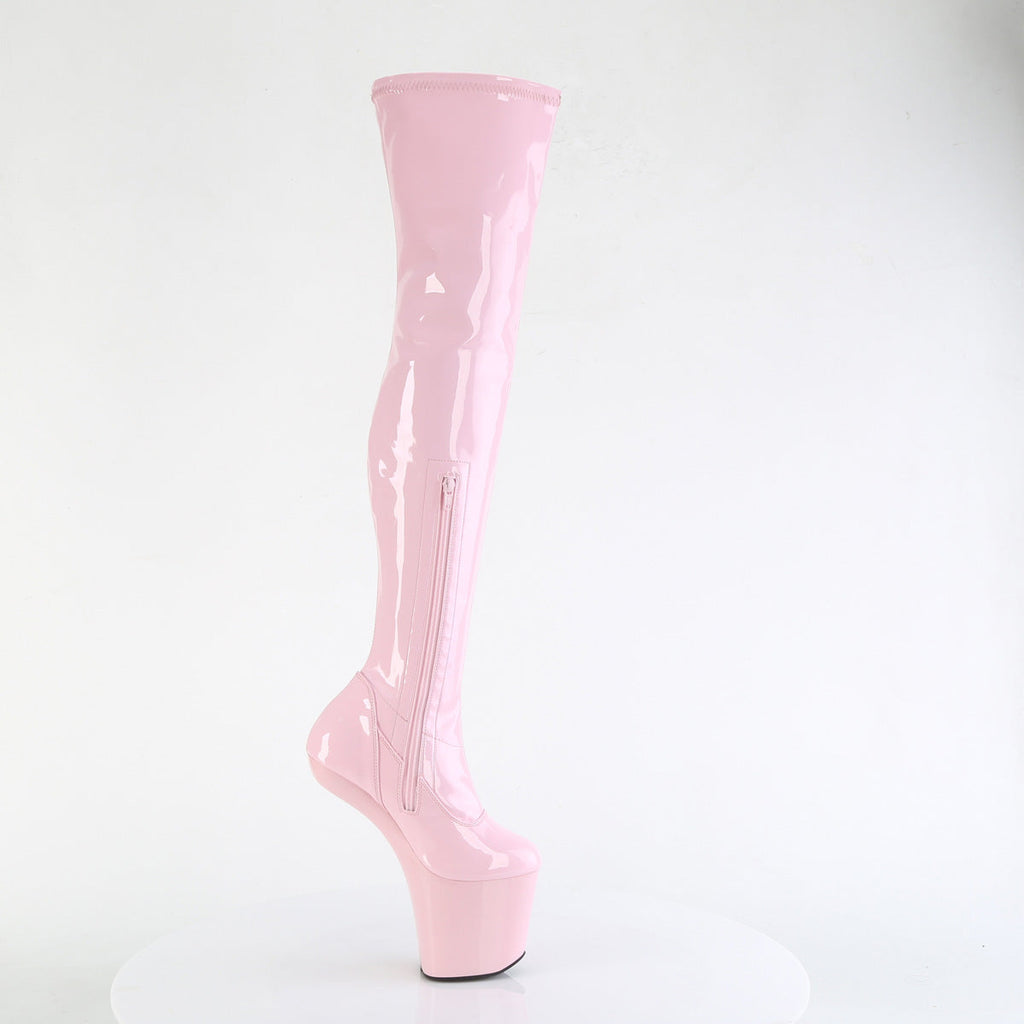 Pleaser  Boots CRAZE-3000 B. Pink Str. Pat/B. Pink