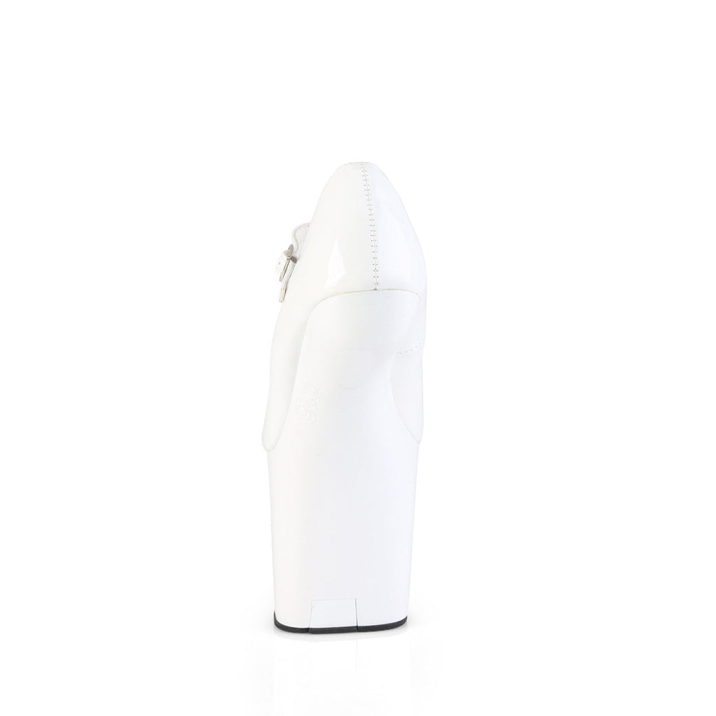 Pleaser Women's Platform Shoes CRAZE-880 Wht Pat/Wht