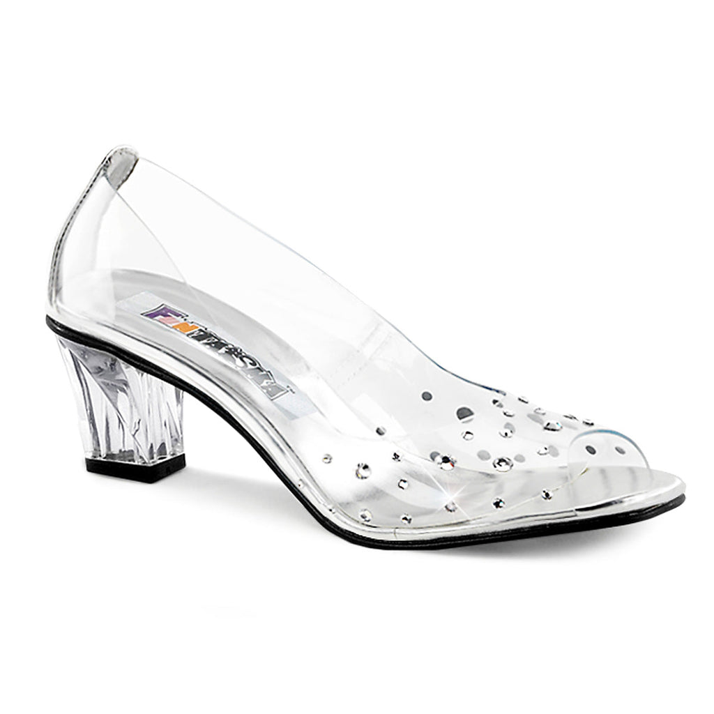 Funtasma Womens Pumps CRYSTAL-100 Clr Lucite